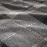 Colville Check Brushed Cotton Flannelette Duvet Cover Set - Grey - Colville Check Duvet Cover Set In Grey 3