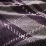 Colville Check Brushed Cotton Flannelette Duvet Cover Set - Plum - Colville Check Duvet Cover Set In Plum 3