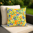 Confetti Floral Outdoor Cushion Cover / Filled Cushion 18" x 18" (45cm x 45cm) by Wylder Nature