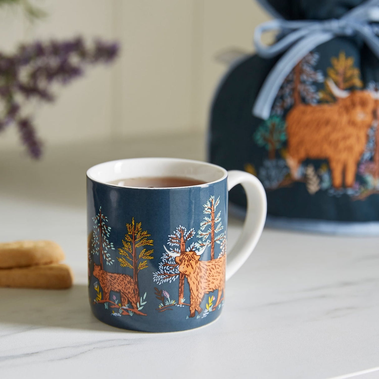 Ulster Weavers Connie Cow Bone China Mug - Connie The Cow Bone China Mug In Navy 2
