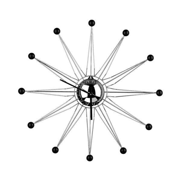 Contemporary Spoke Design Wall Clock 50cm