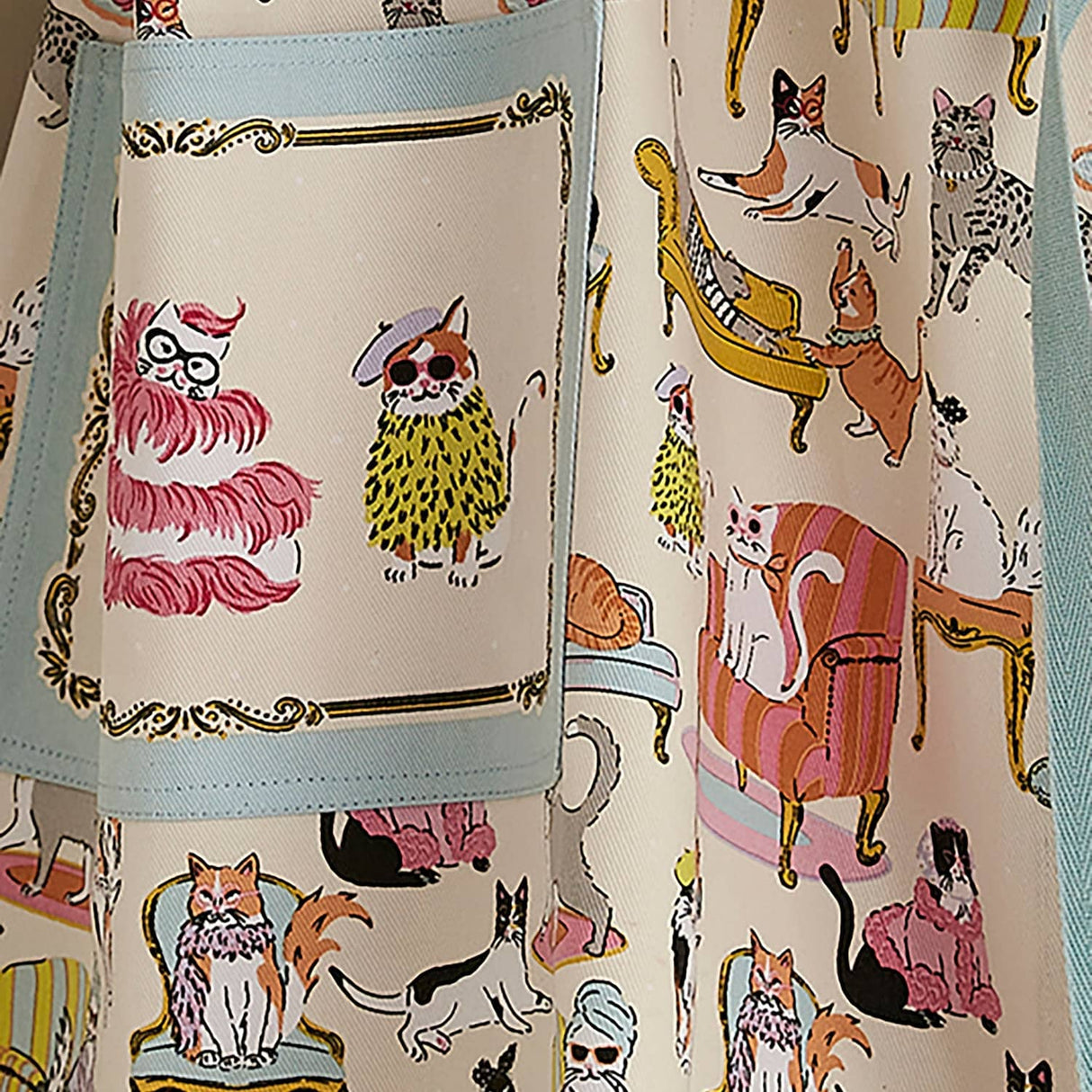 Ulster Weavers Cool Cats Cotton Apron - Cool Cats Cotton Apron In Multicolour 3