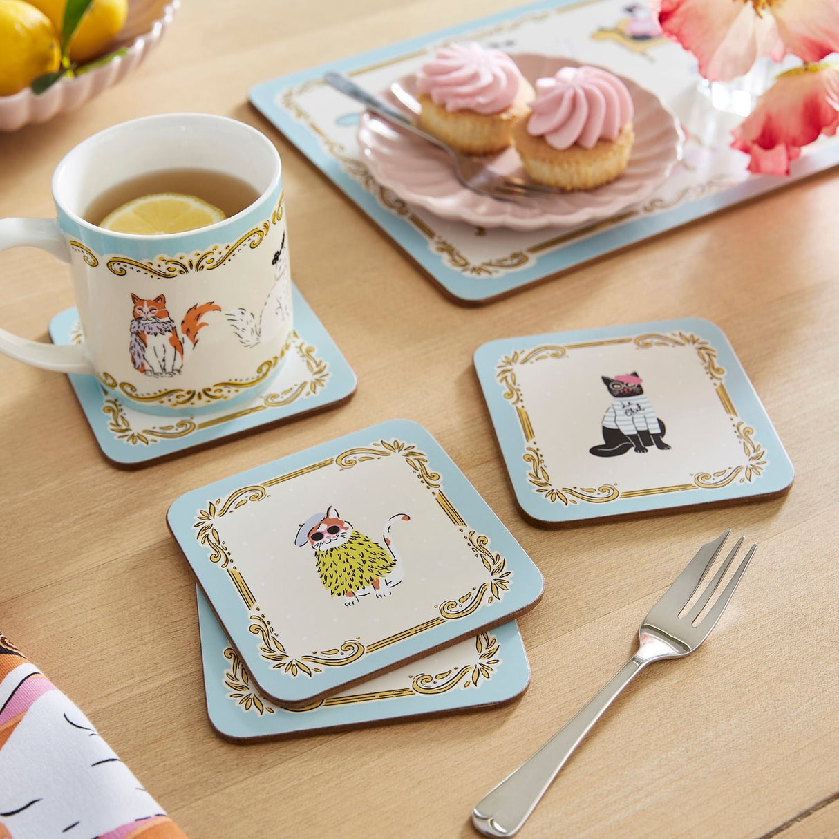 Ulster Weavers Cool Cats Placemat 4 Pack - Cool Cats Placemat 4 Pack In Multicolour 3