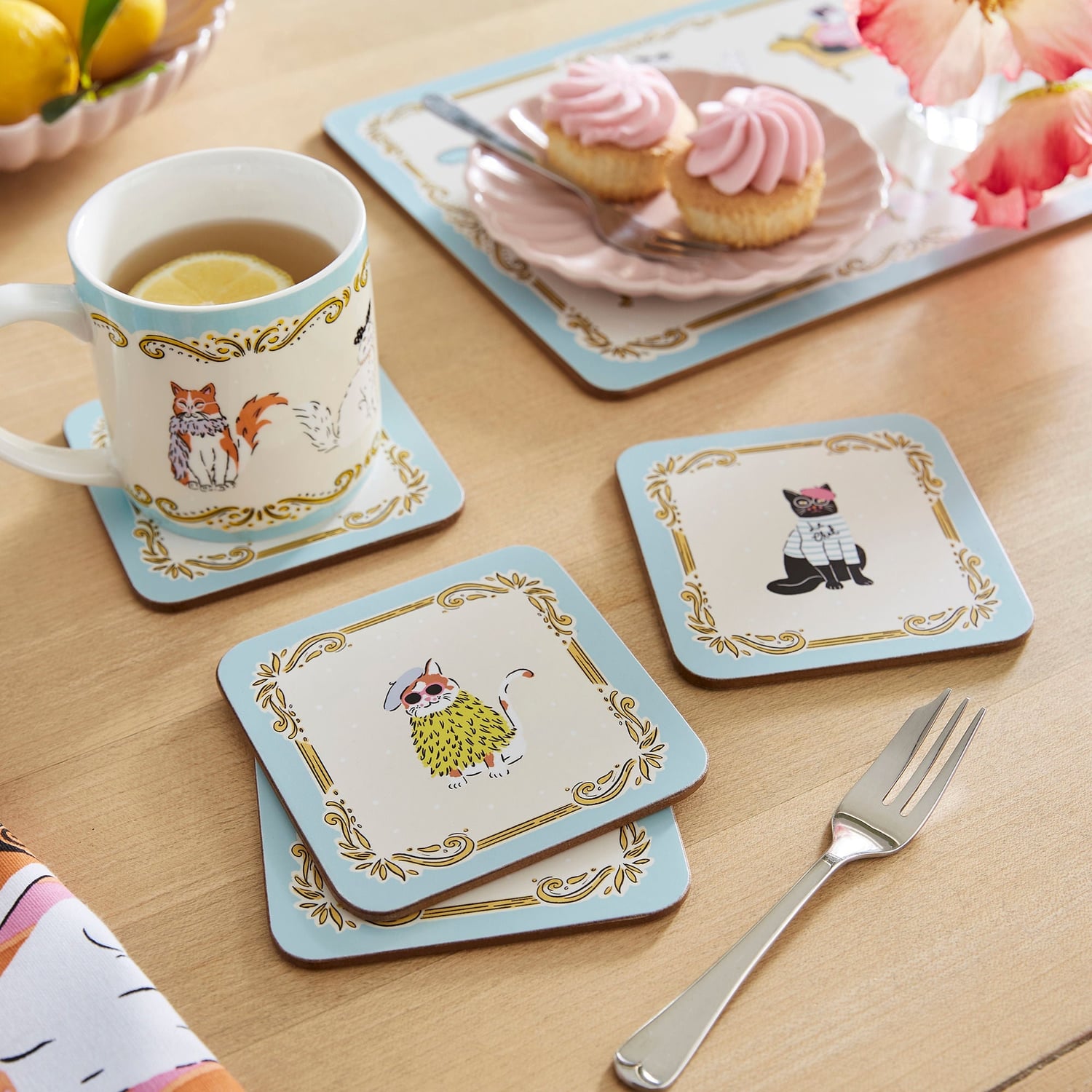 Ulster Weavers Cool Cats Placemat 4 Pack - Cool Cats Placemat 4 Pack In Multicolour 3
