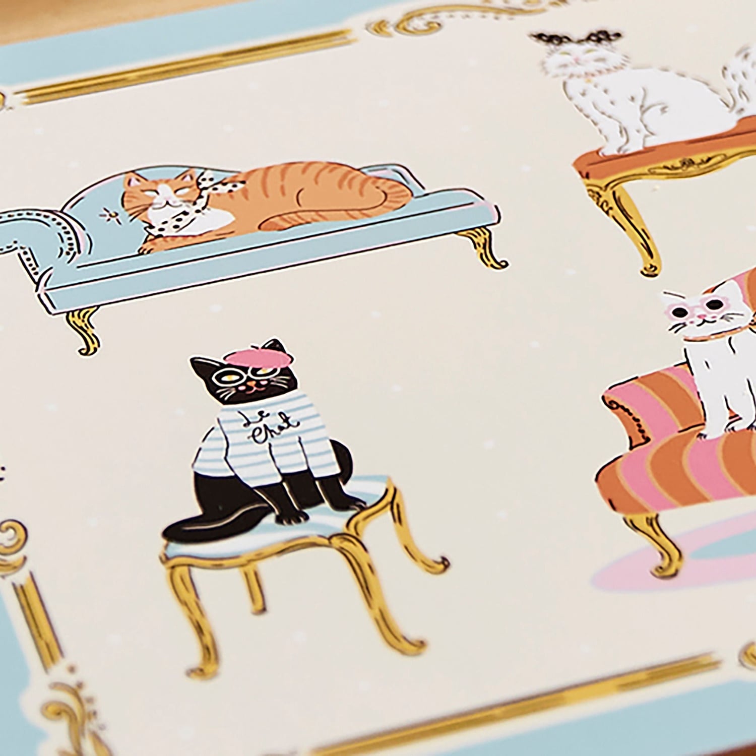Ulster Weavers Cool Cats Placemat 4 Pack - Cool Cats Placemat 4 Pack In Multicolour 4