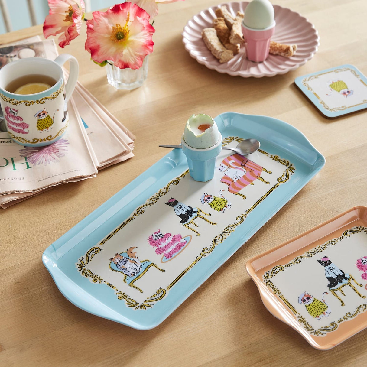 Ulster Weavers Cool Cats Small Tray - Cool Cats Small Serving Tray In Multicolour 2