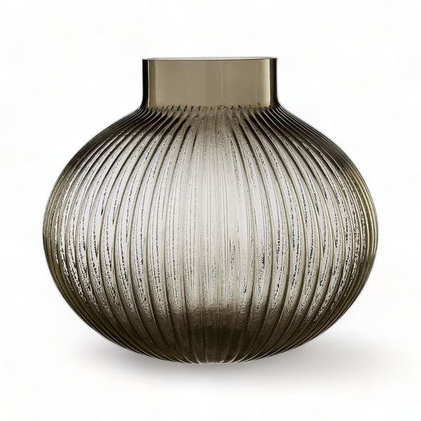 Corrugated Glass Nullah Large Vase 20cm