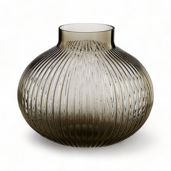 Corrugated Glass Nullah Small Vase 15cm