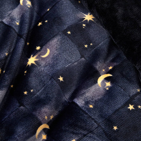 Cosmic Star Cosy Microfibre Duvet Cover Set Navy - Cosmic Star Duvet Cover Set In Navy 3
