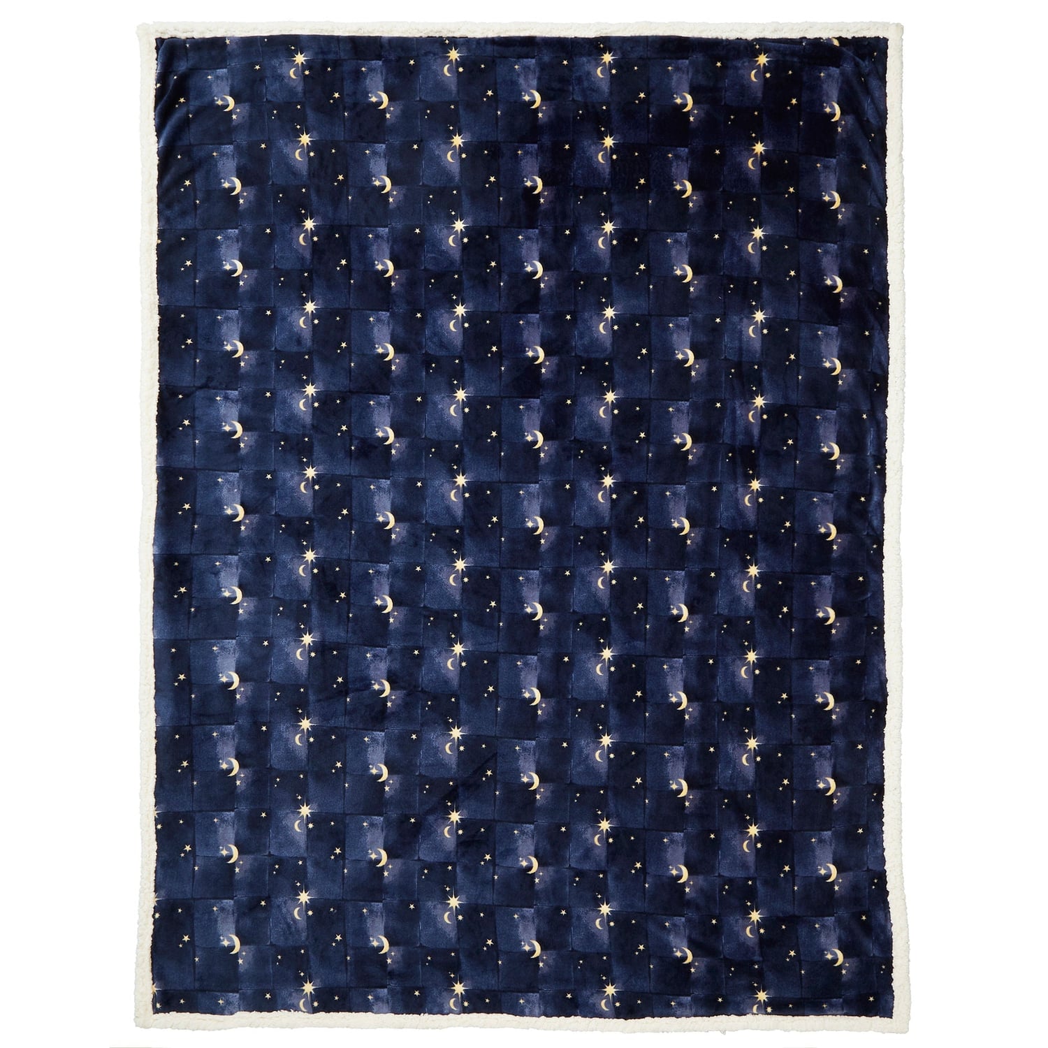 Cosmic Star Soft Cosy Throw Blanket 150cm x 200cm - Navy - Cosmic Star Throw In Navy 150 X 200Cm 2