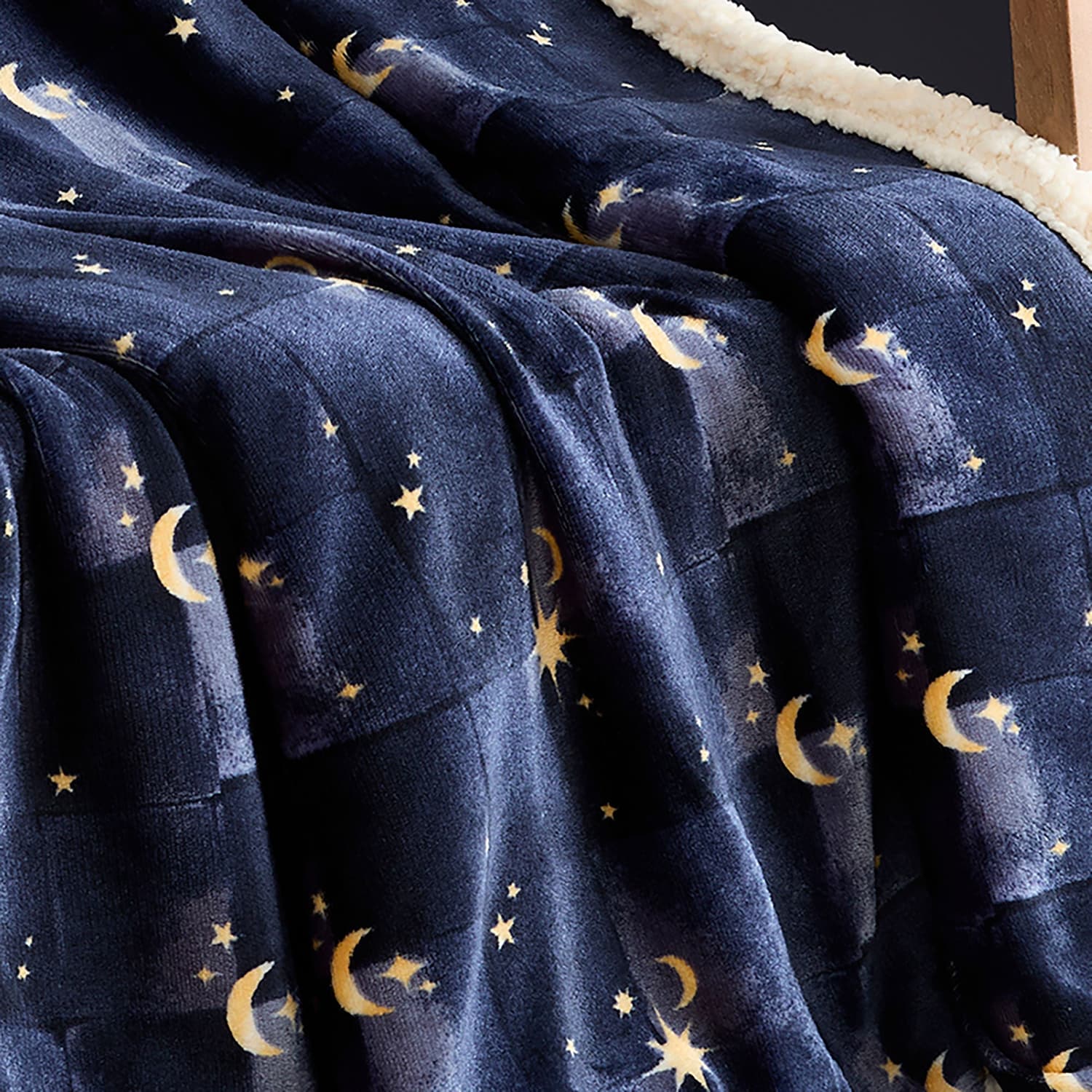 Cosmic Star Soft Cosy Throw Blanket 150cm x 200cm - Navy - Cosmic Star Throw In Navy 150 X 200Cm 4
