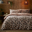 Cosy Leopard Microfibre Duvet Cover Set - Natural