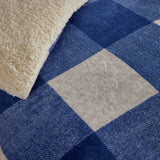 Theo Check Cosy Blue Duvet Cover Set - Cosy Theo Check Duvet Cover Set In Blue 3