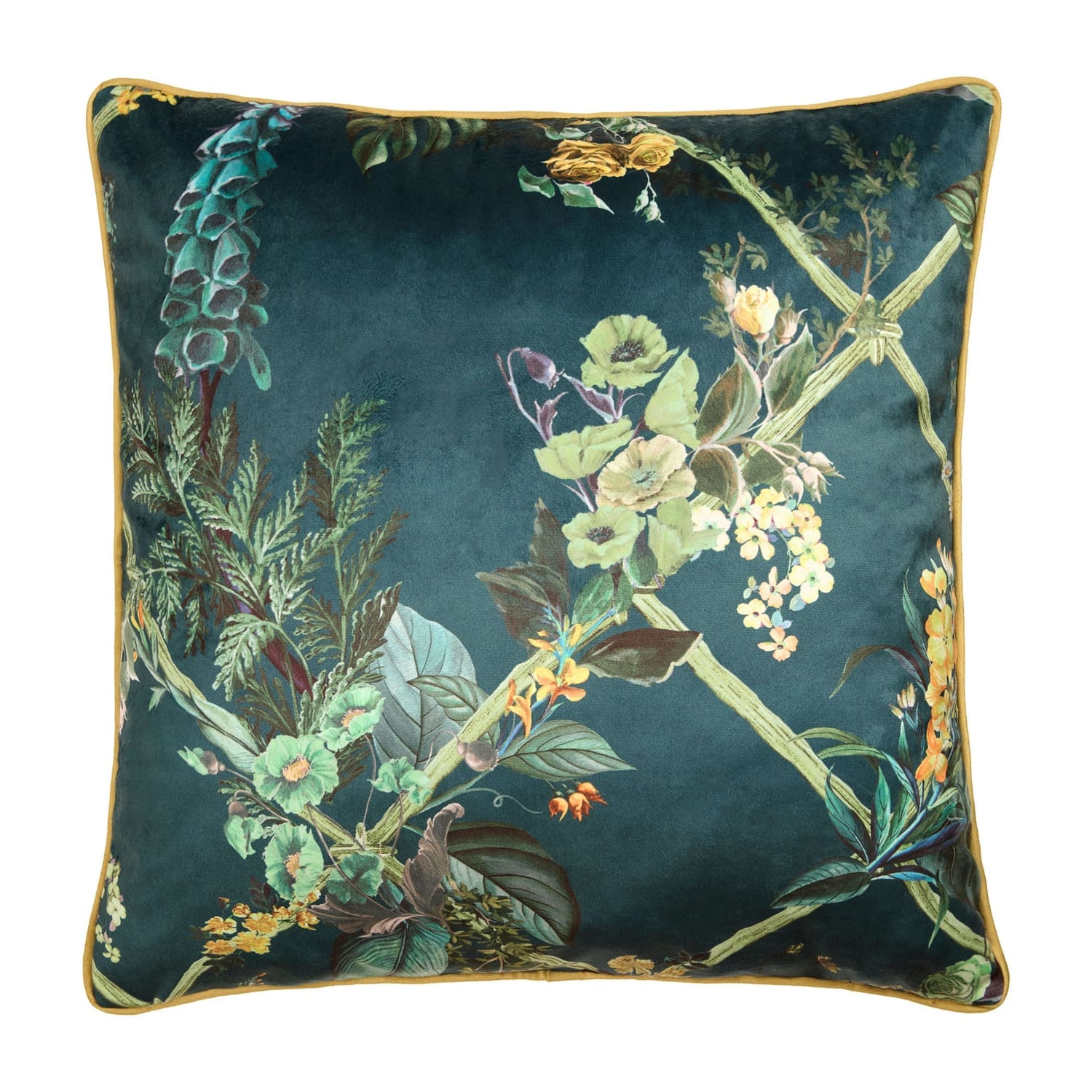 Laurence Llewelyn-Bowen Cotswold Fantasia Dawn Cushion Cover - Green - Cotswold Fantasia Dawn Cushion In Green 55 X 55Cm 2