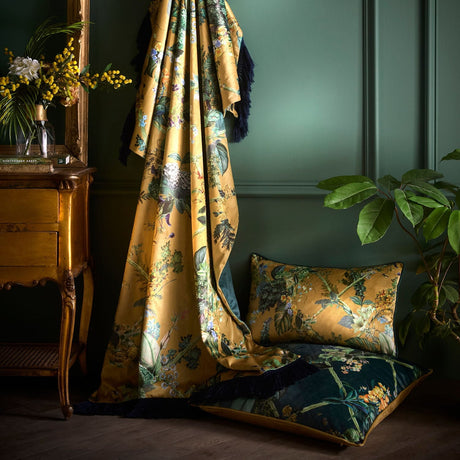Laurence Llewelyn-Bowen Cotswold Fantasia Dawn Cushion Cover - Green - Cotswold Fantasia Dawn Cushion In Green 55 X 55Cm 4