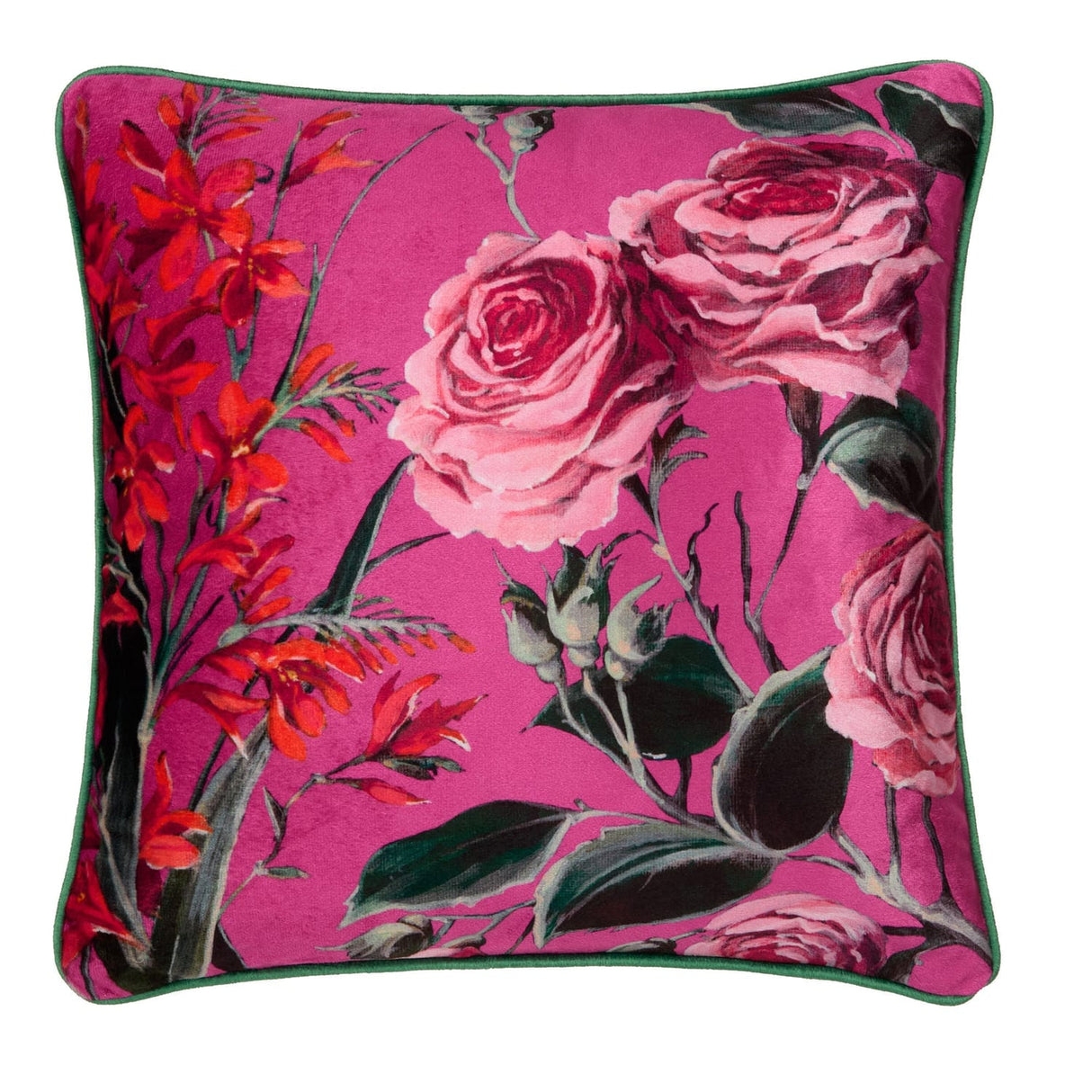 Laurence Llewelyn-Bowen Cotswold Fantasia Dawn Cushion Cover - Pink - Cotswold Fantasia Dawn Cushion In Pink 43 X 43Cm 2