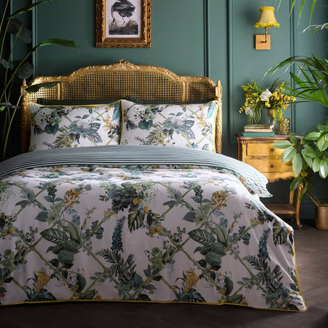 Laurence Llewelyn-Bowen Cotswold Fantasia 100% Cotton Duvet Cover Set - Green
