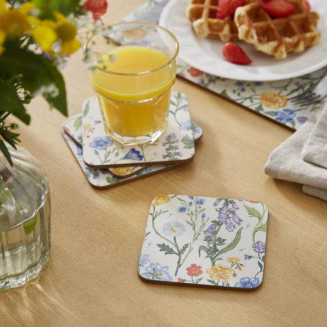 Ulster Weavers Cottage Garden Coasters 4 Pack - Cottage Garden Coasters 4 Pack In Multicolour 2