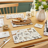 Ulster Weavers Country Dogs Placemat 4 Pack - Country Dogs Placemat 4 Pack In Brown 2