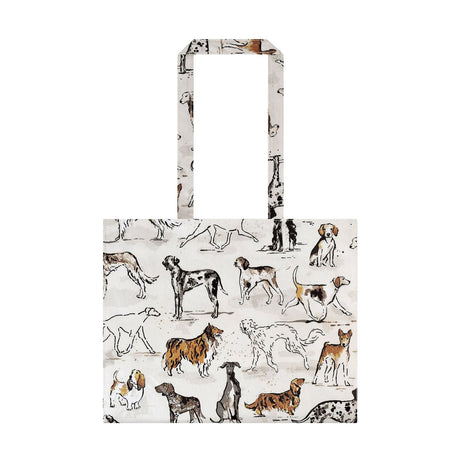 Ulster Weavers Country Dogs Foldable Tote Bag - Country Dogs Shoulder Bag Pvc In Brown 1