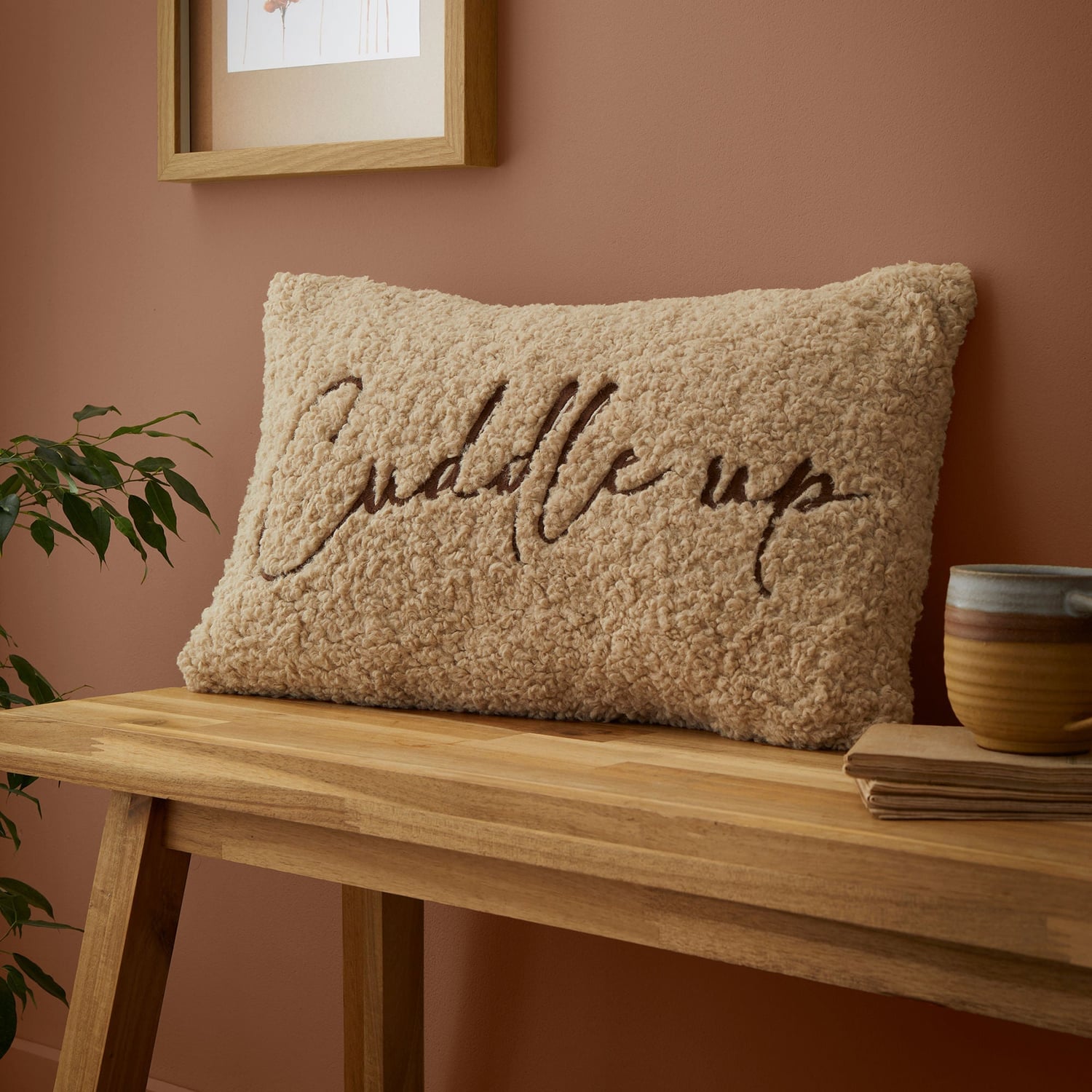 Cuddle Up Soft Cushion Cover 30cm x 50cm - Natural
