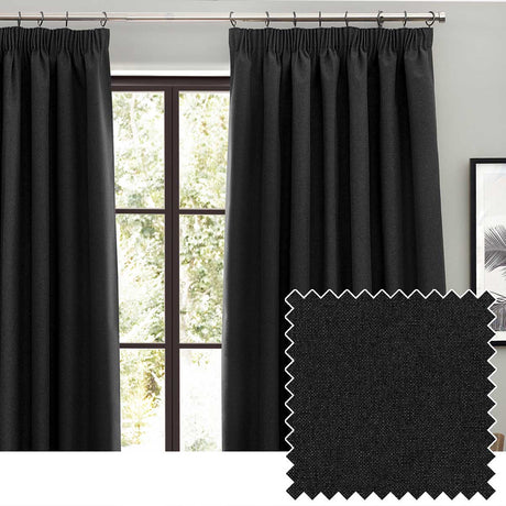 Dawn Lined Tape Top Pencil Pleat Curtains by furn.
