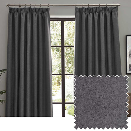 Dawn Lined Tape Top Pencil Pleat Curtains by furn.