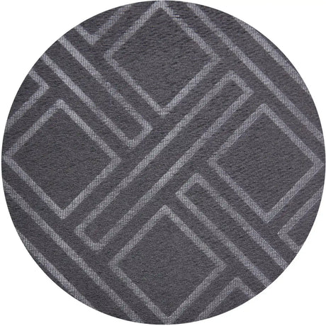 Alan Symonds Diamond Dim Out Eyelet Ring Top Curtains in Charcoal - Image 4