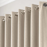 Alan Symonds Diamond Dim Out Eyelet Ring Top Curtains in Cream - Image 3