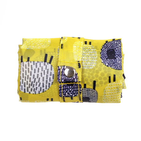 Dotty Sheep Foldable Tote Bag Medium in Yellow