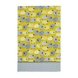 Dotty Sheep Cotton Tea Towel in Yellow