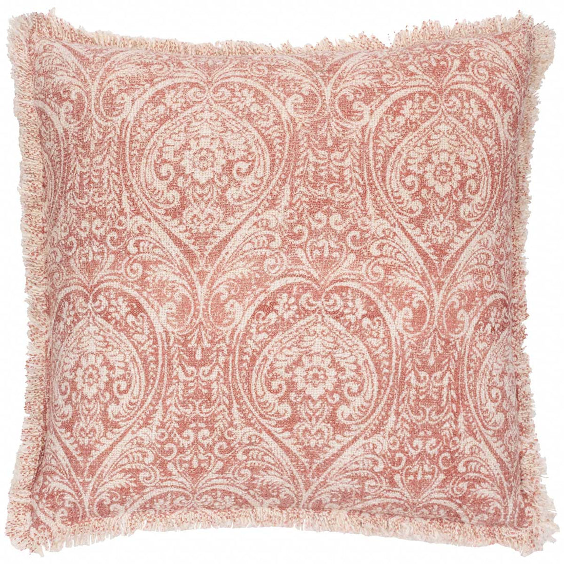 Durelle 100% Cotton Coral Cushion Cover or Filled Cushion 50cm x 50cm