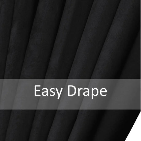 Alan Symonds Diamondo Velvet Blackout Eyelet Ring Top Curtains in Black - Image 9