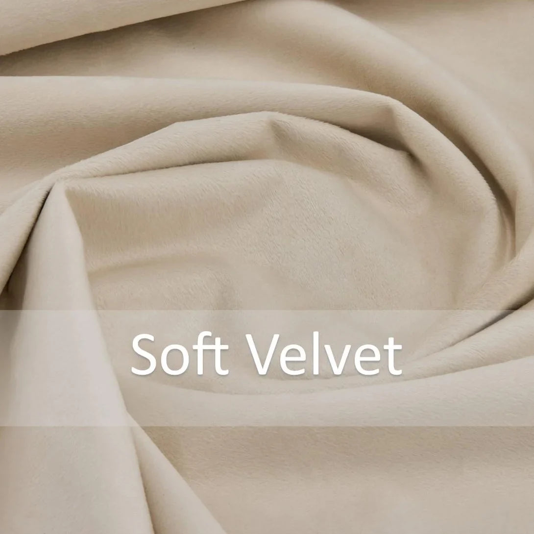 Alan Symonds Diamondo Velvet Blackout Eyelet Ring Top Curtains in Cream - Image 6