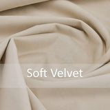 Alan Symonds Diamondo Velvet Blackout Eyelet Ring Top Curtains in Cream - Image 6