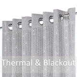 Alan Symonds Diamondo Velvet Blackout Eyelet Ring Top Curtains in Silver - Image 3