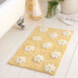 Daisy Floral Ochre Polycotton Bath Mat 50 x 80cm lifestyle image