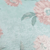 Dahlia Floral Cushion Cover 43cm x 43cm (17" x 17") - Duck Egg - Dahlia Cushion In Duck Egg 43 X 43Cm 2