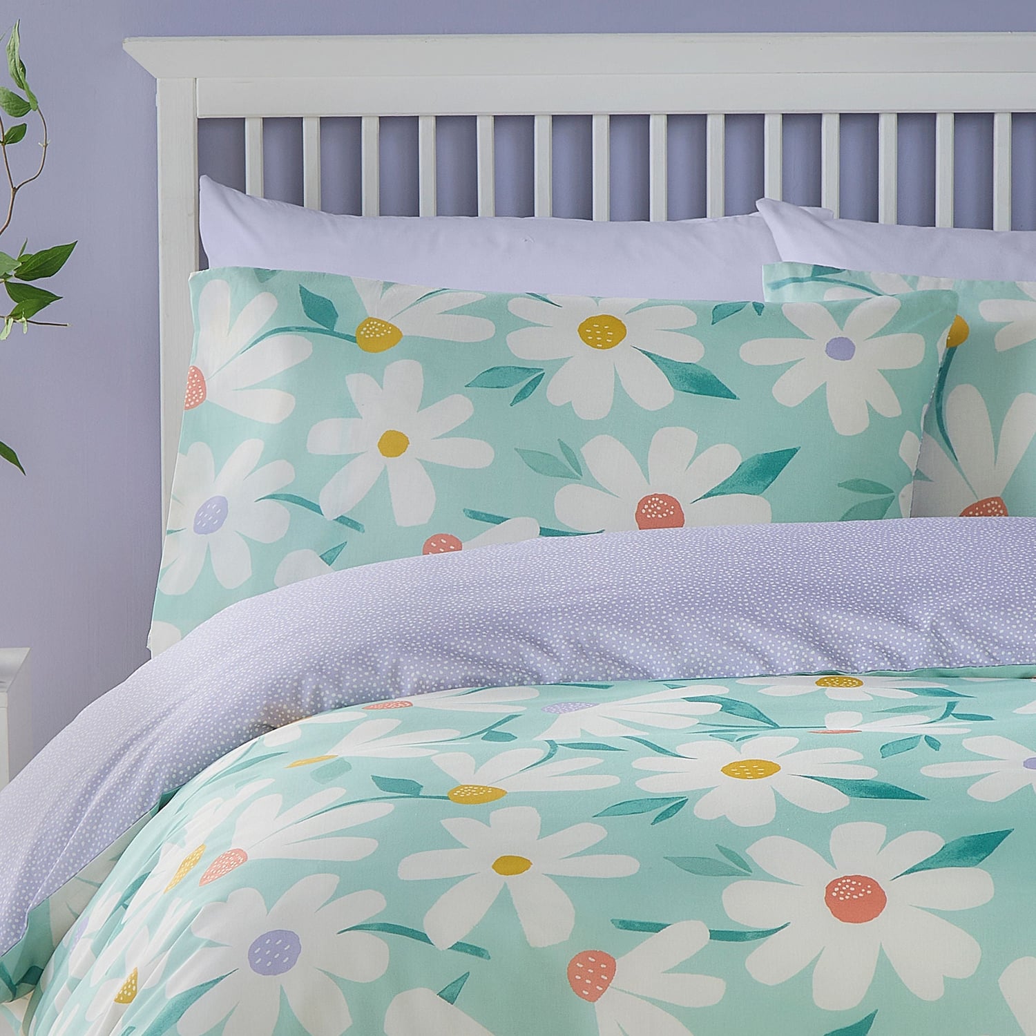 Daisy Duck Duvet Cover Set - Daisy Duvet Cover Set In Duck Egg 2