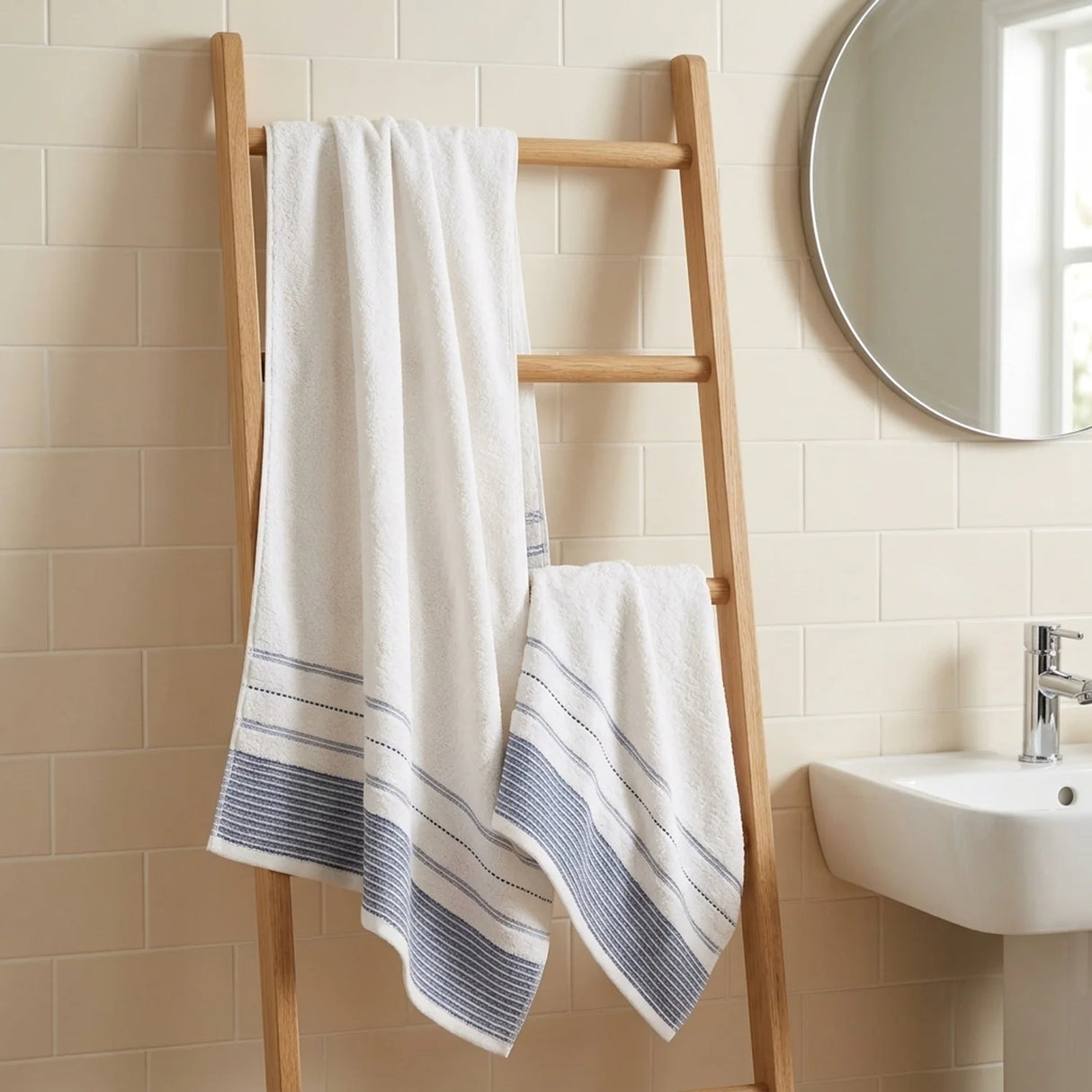 Dakota 500gsm Blue 100% Cotton Towels-3