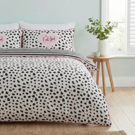 Dalmatian Black Duvet Cover Bedding Set-1