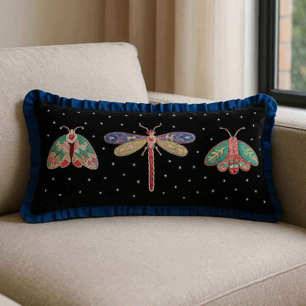 Darkling Beetles Cushion Cover / Filled Cushion by Wylder Nature
