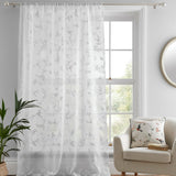 Darnley Floral Voile Curtain Panel