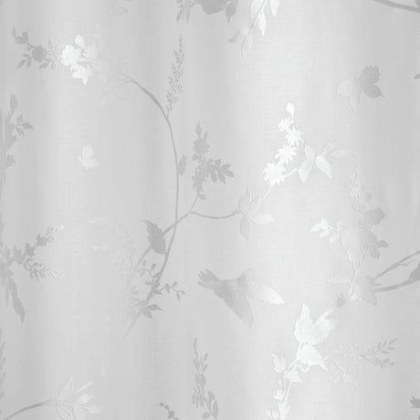 Darnley Floral Voile Curtain Panel - Darnley Voile Panel In White 2
