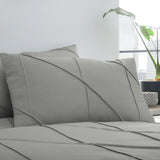 Dart Grey Geometric Duvet Cover Set - Grey - Dart Duvet Cover Set In Grey 3