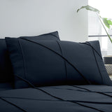 Dart Grey Geometric Duvet Cover Set - Navy - Dart Duvet Cover Set In Navy 3