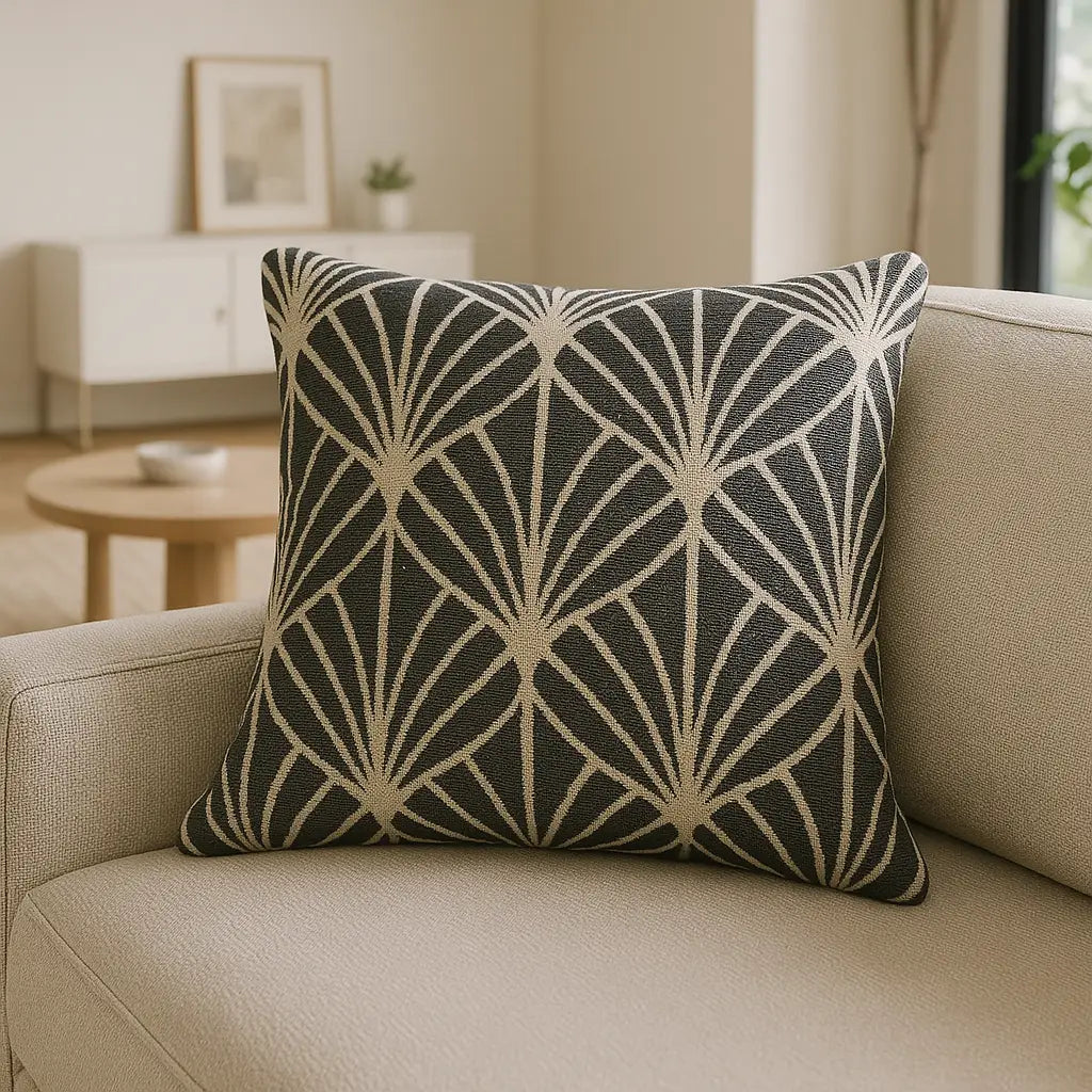 Deco Black Cushion Cover 45cm x 45cm ( 45cm x 45cm )