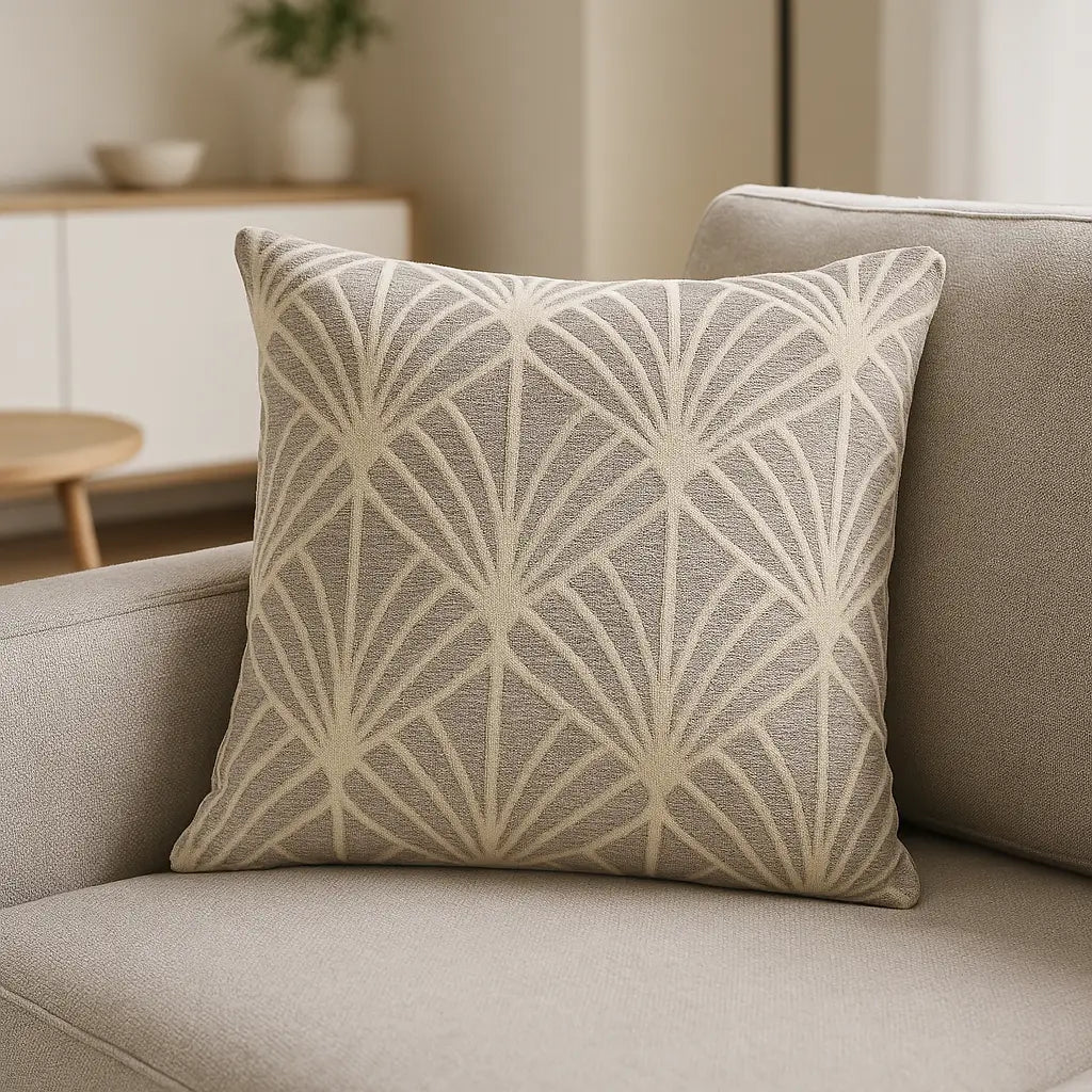 Deco Silver Cushion Cover 45cm x 45cm ( 45cm x 45cm )