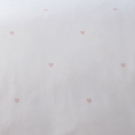 Decorative Heart Microfibre Duvet Cover Set - Blush - Decorative Heart Duvet Cover Set In Blush 3