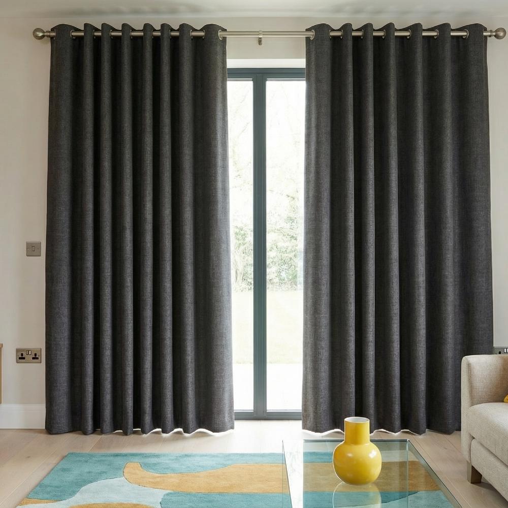 Devonshire Charcoal fabric sample